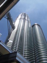 A picture of the Petronas Twin Towers I took in Kuala Lumpur just after a meeting with some oil companies.